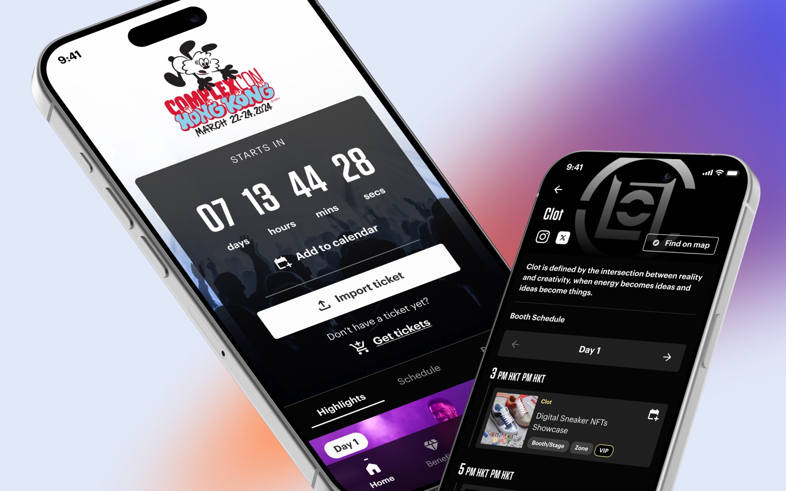 ComplexCon web and mobile event app