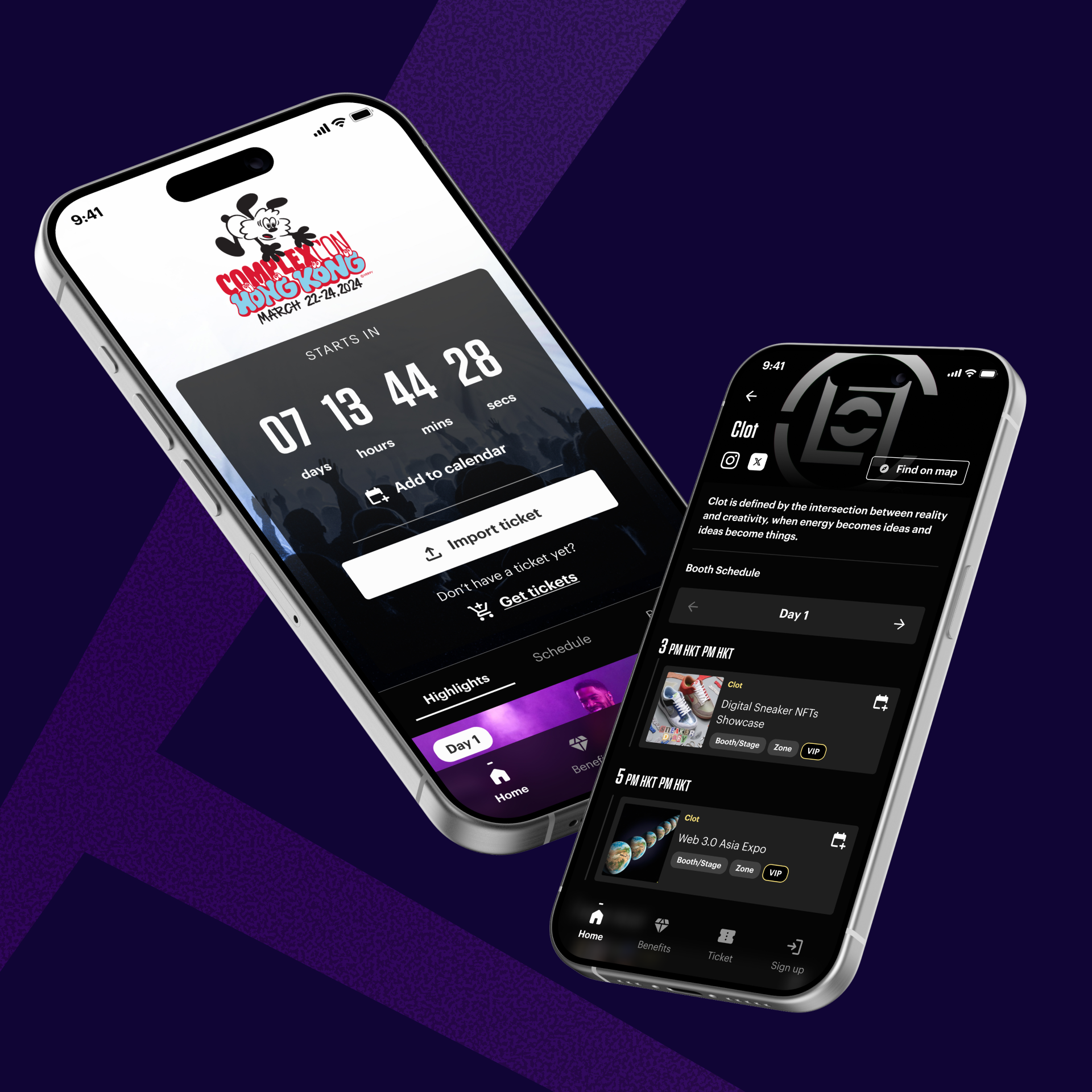 ComplexCon web and mobile event app