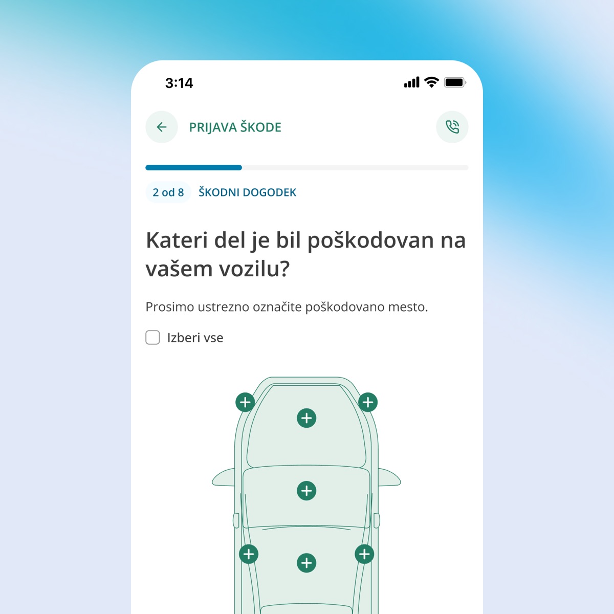 Streamlined claims journey in the B2C insurance app