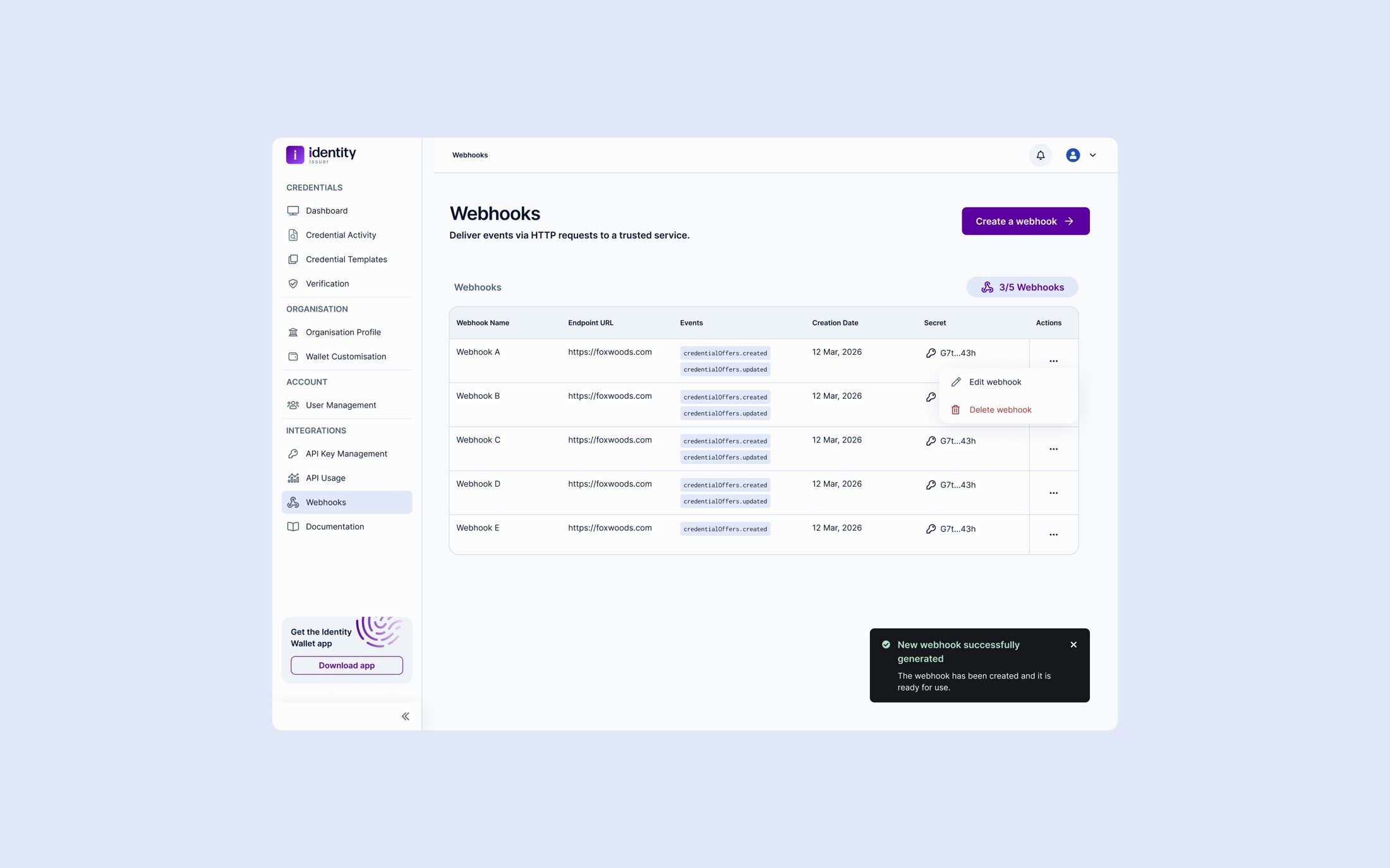 Webhooks overview with visibility and control over automated workflows