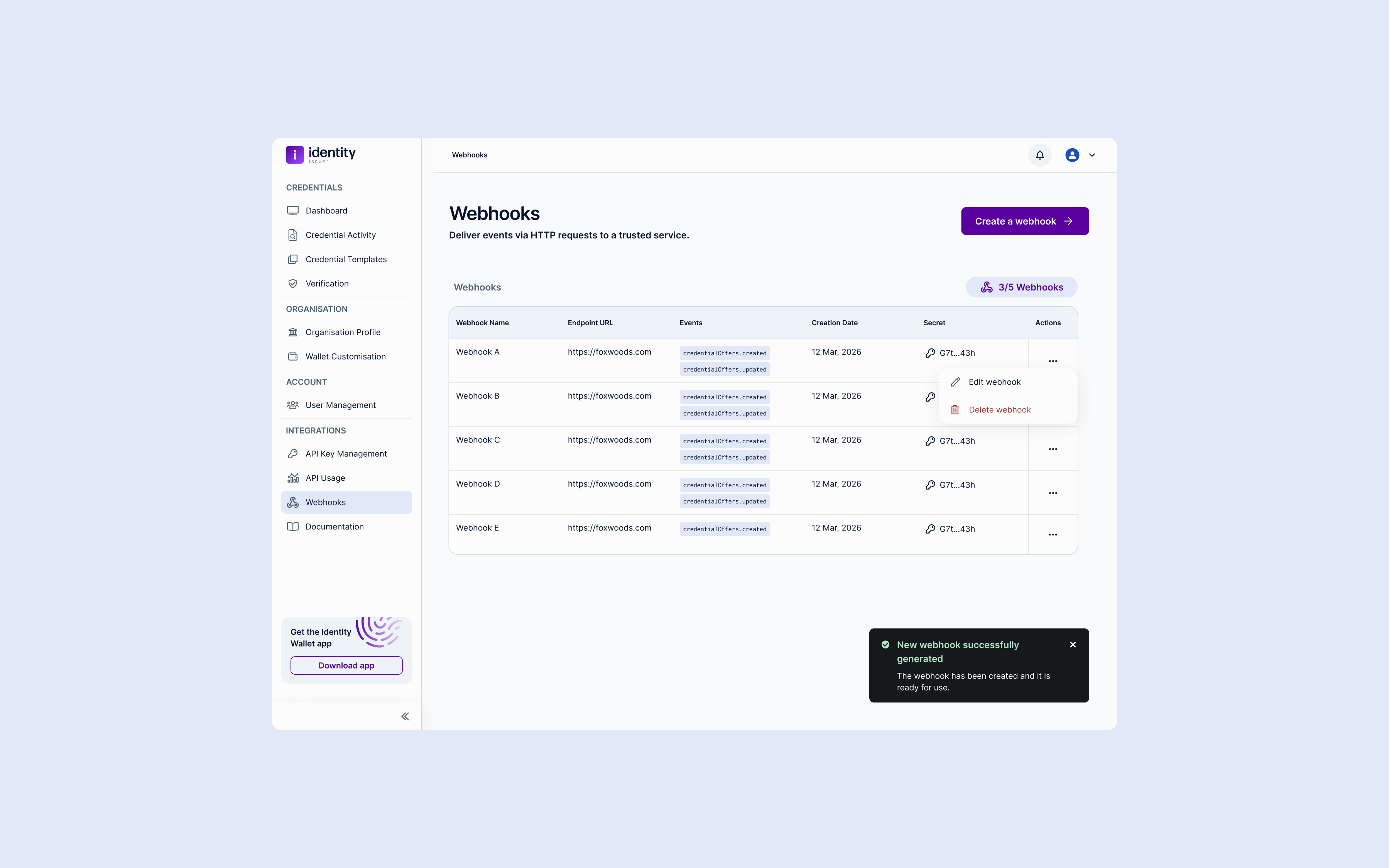 Webhooks overview with visibility and control over automated workflows